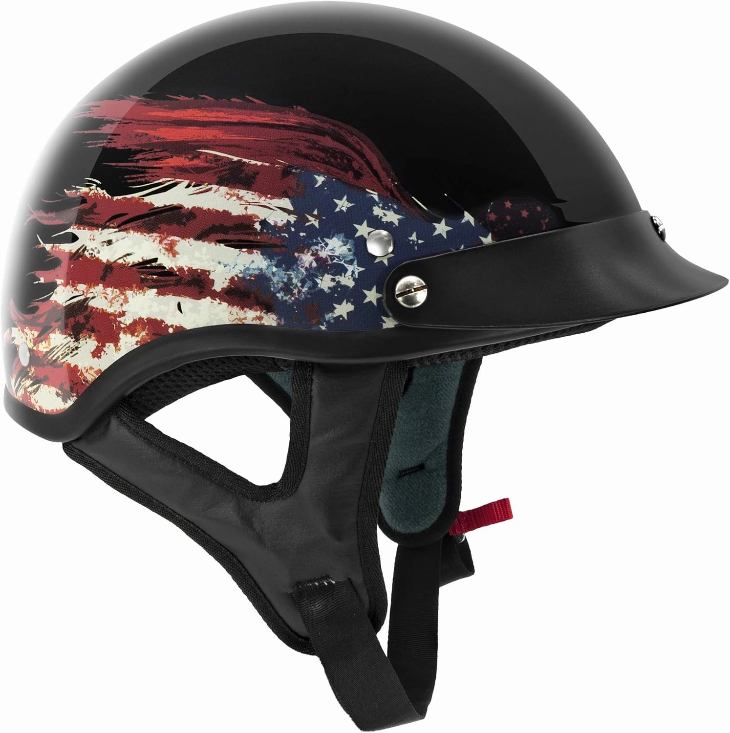 VCAN Cruiser Solid Half Face Motorcycle Helmet