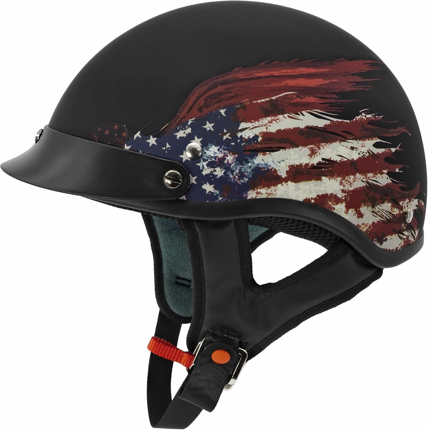 VCAN Cruiser Solid Half Face Motorcycle Helmet