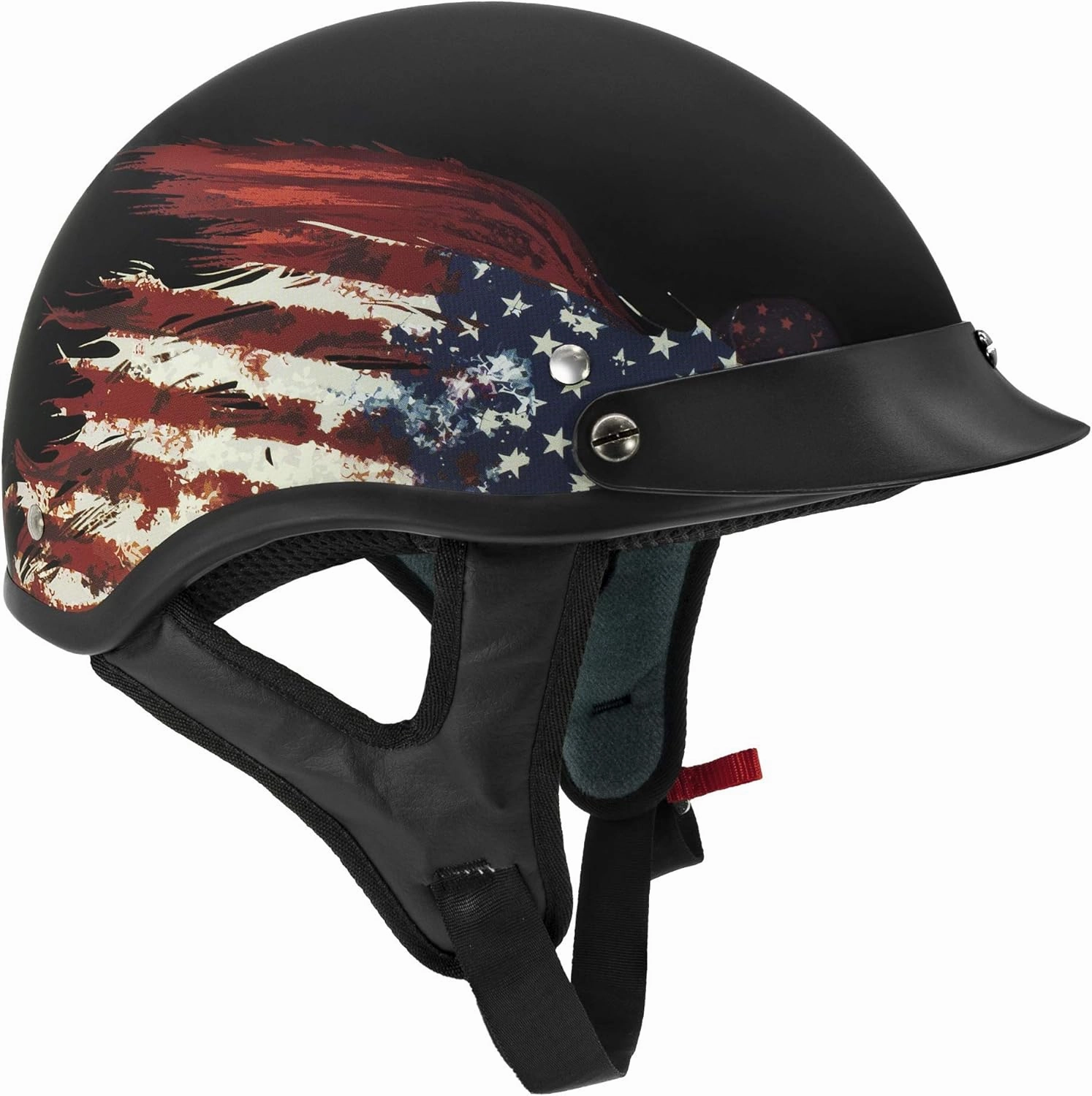 VCAN Cruiser Solid Half Face Motorcycle Helmet