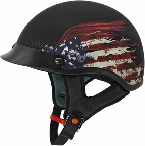 VCAN Cruiser Solid Half Face Motorcycle Helmet