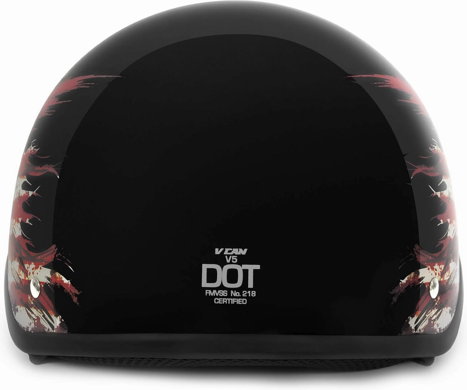 VCAN Cruiser Solid Half Face Motorcycle Helmet
