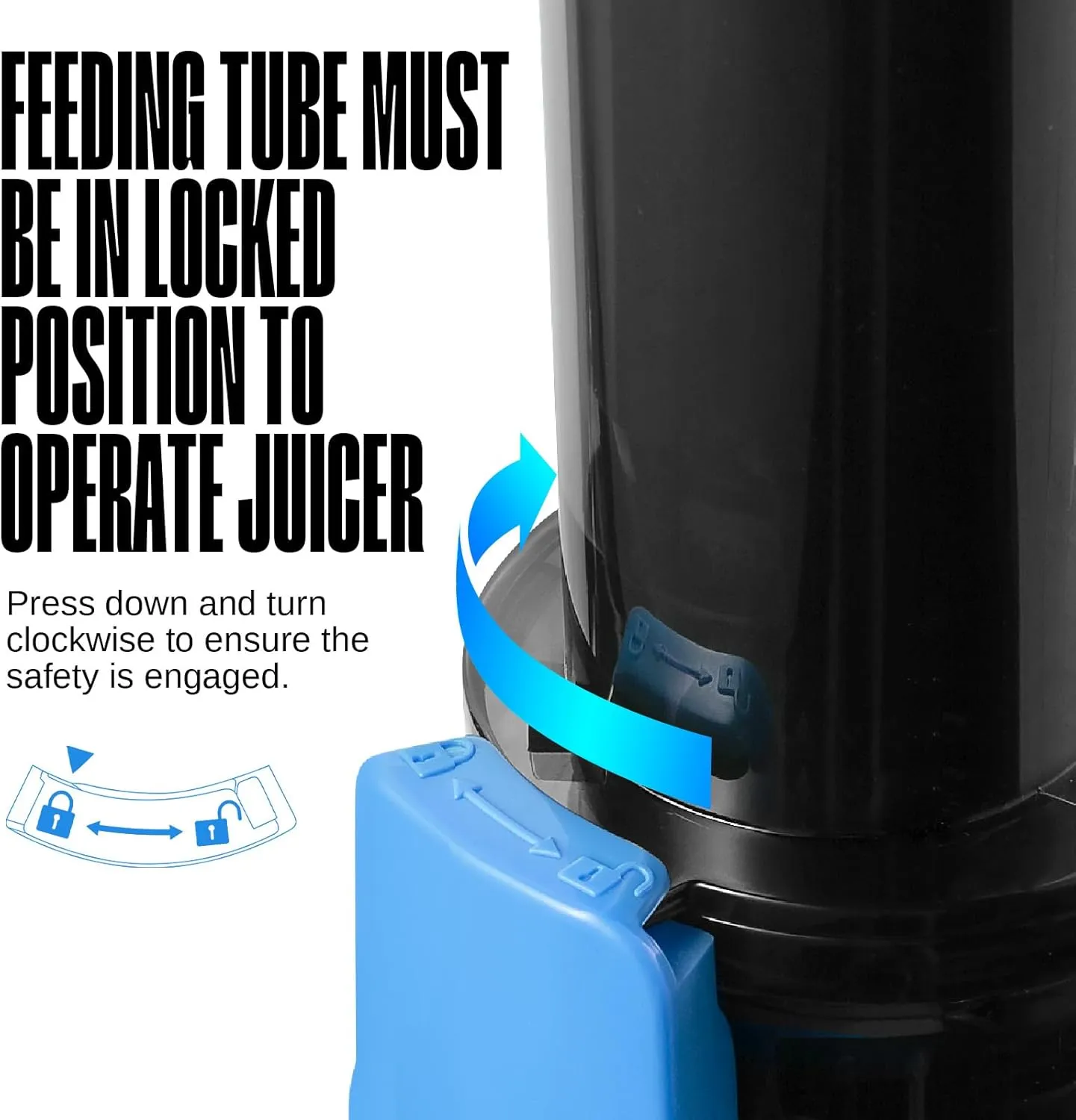Ventray Ginnie Mini Cold Press Juicer, Small Slow Masticating Juicer for Vegetables and Fruits, High Juice Yield, Easy to Clean, Space-Saving, Fit for Personal/Travel/Picnic/Office - Blue