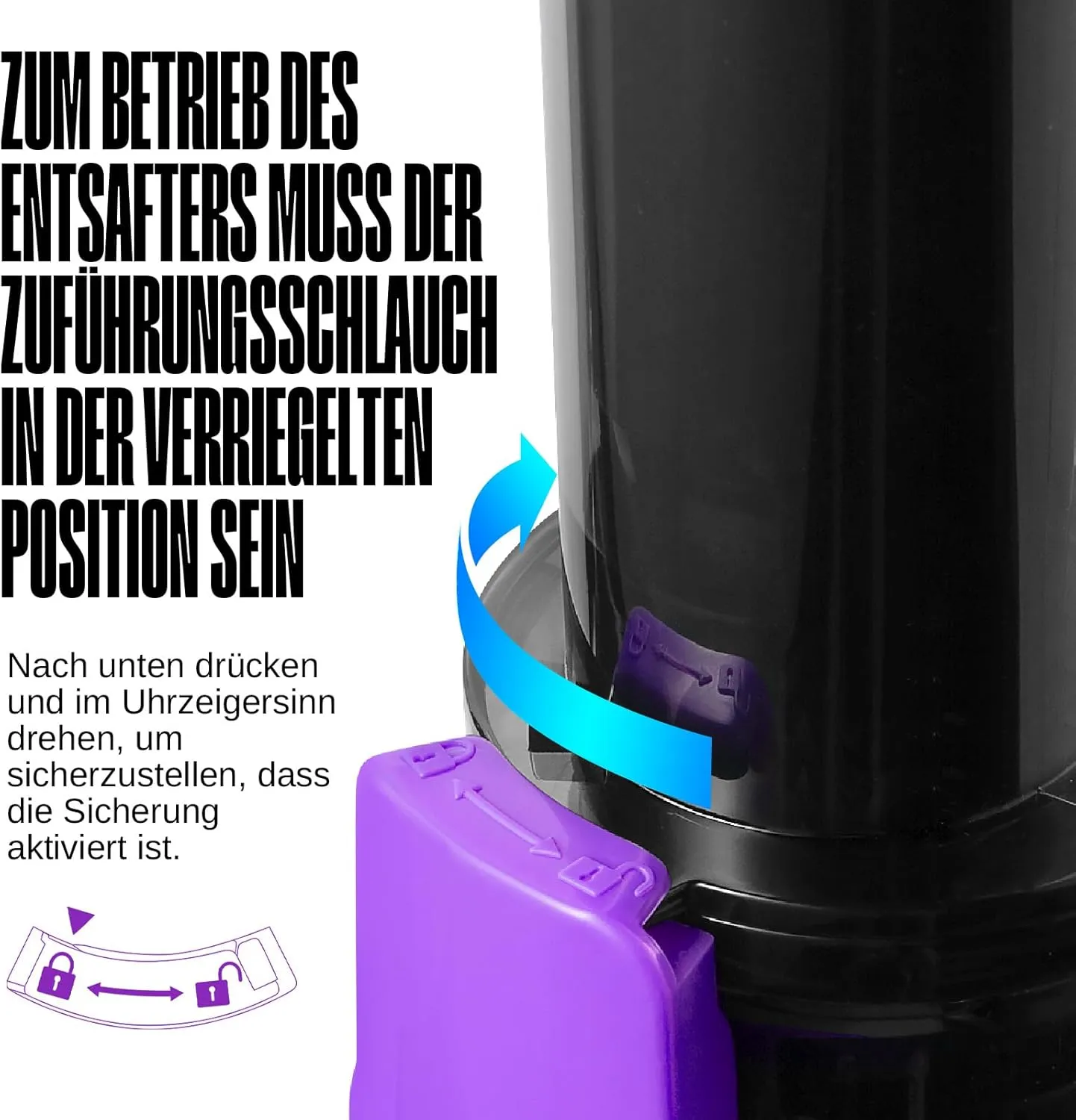 Ventray Ginnie Mini Cold Press Juicer, Small Slow Masticating Juicer for Vegetables and Fruits, High Juice Yield, Easy to Clean, Space-Saving, Fit for Personal/Travel/Picnic/Office - Purple