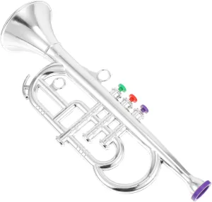 VICASKY 1pc Realistic Simulated Three-Note Trumpet Educational Musical Toy for Stage Performance and Home Decoration Unique Instrument Model for Creative Play