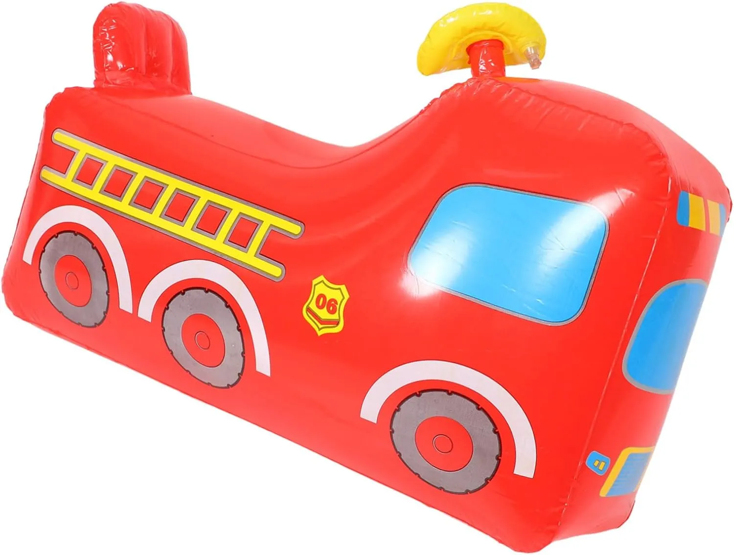 VICASKY Cartoon Fire Truck Inflatable Toy for Boy Girl Tumbler Plaything Fun Outdoor Activity for Toddlers Years and Lightweight Design