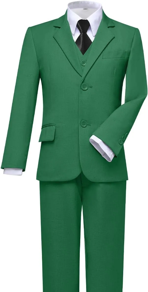 Visaccy Boys Suits Slim Fit Dress Clothes Ring Bearer Outfit