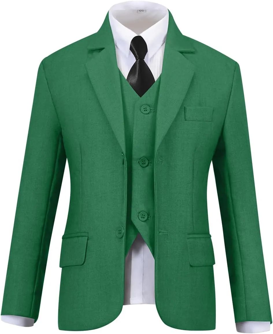 Visaccy Boys Suits Slim Fit Dress Clothes Ring Bearer Outfit