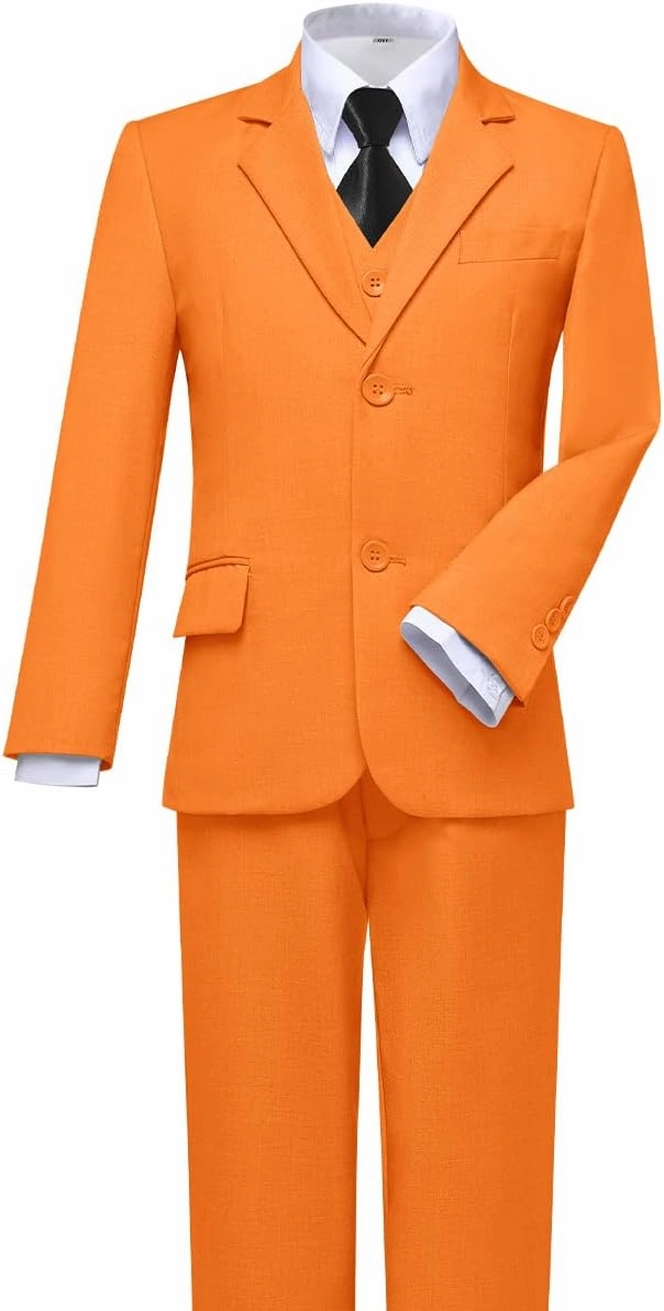 Visaccy Boys Suits Slim Fit Dress Clothes Ring Bearer Outfit