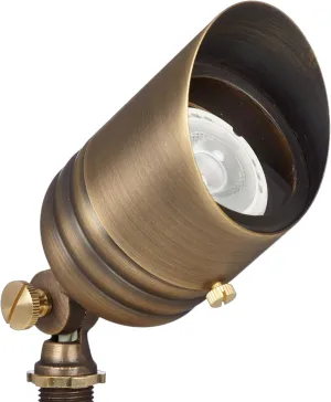 VOLT Fat Boy 12V Brass Outdoor Spotlight (Bronze) for Low Voltage Landscape Lighting of Yard, Lawn, Garden, Patio, Trees & House