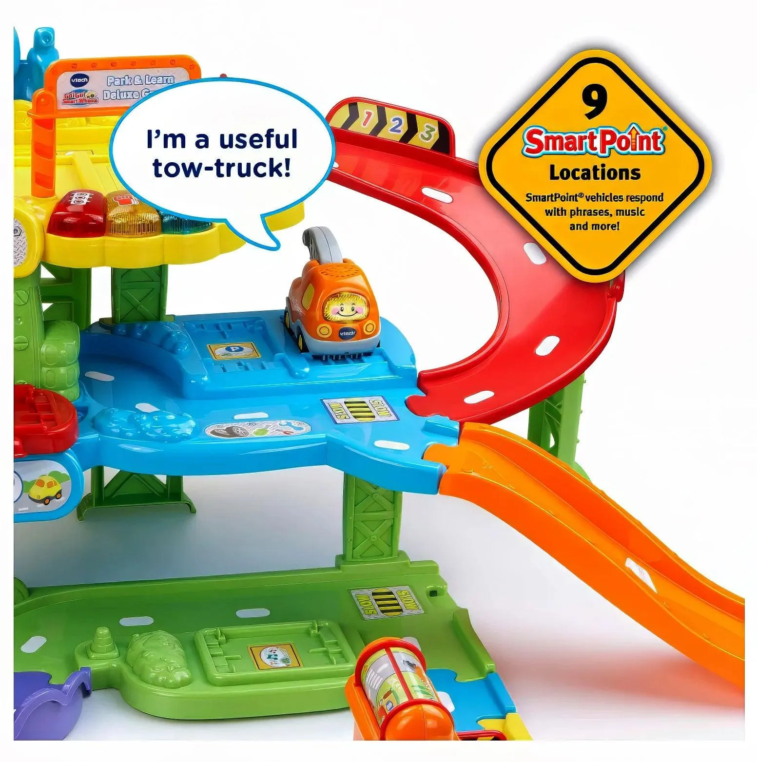 VTech Go! Go! Smart Wheels - Park & Learn Deluxe Garage - Greek