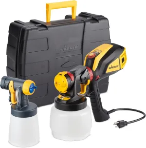 Wagner Spraytech 02419307 FLEXiO 595 Handheld HVLP Paint Sprayer, Sprays Most Unthinned Latex, Includes Two Nozzles - iSpray & Detail Finish Nozzle, Complete Adjustability, Lightweight Design