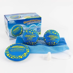 Wave Runner Soft Foam Water Pack Bundle Speed Duo Set Water Bouncing Grip Balls Great Summer Toy Beach Swimming Pool River Lake