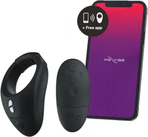 We-Vibe Bond Wearable Cock Ring Vibrator Sex Toy | Vibrating Penis Ring | App & Remote Controlled | Powerful Male Vibrator with 2 Sizes & Custom Fit | Adult Sex Toys Gifts for Men and Couples
