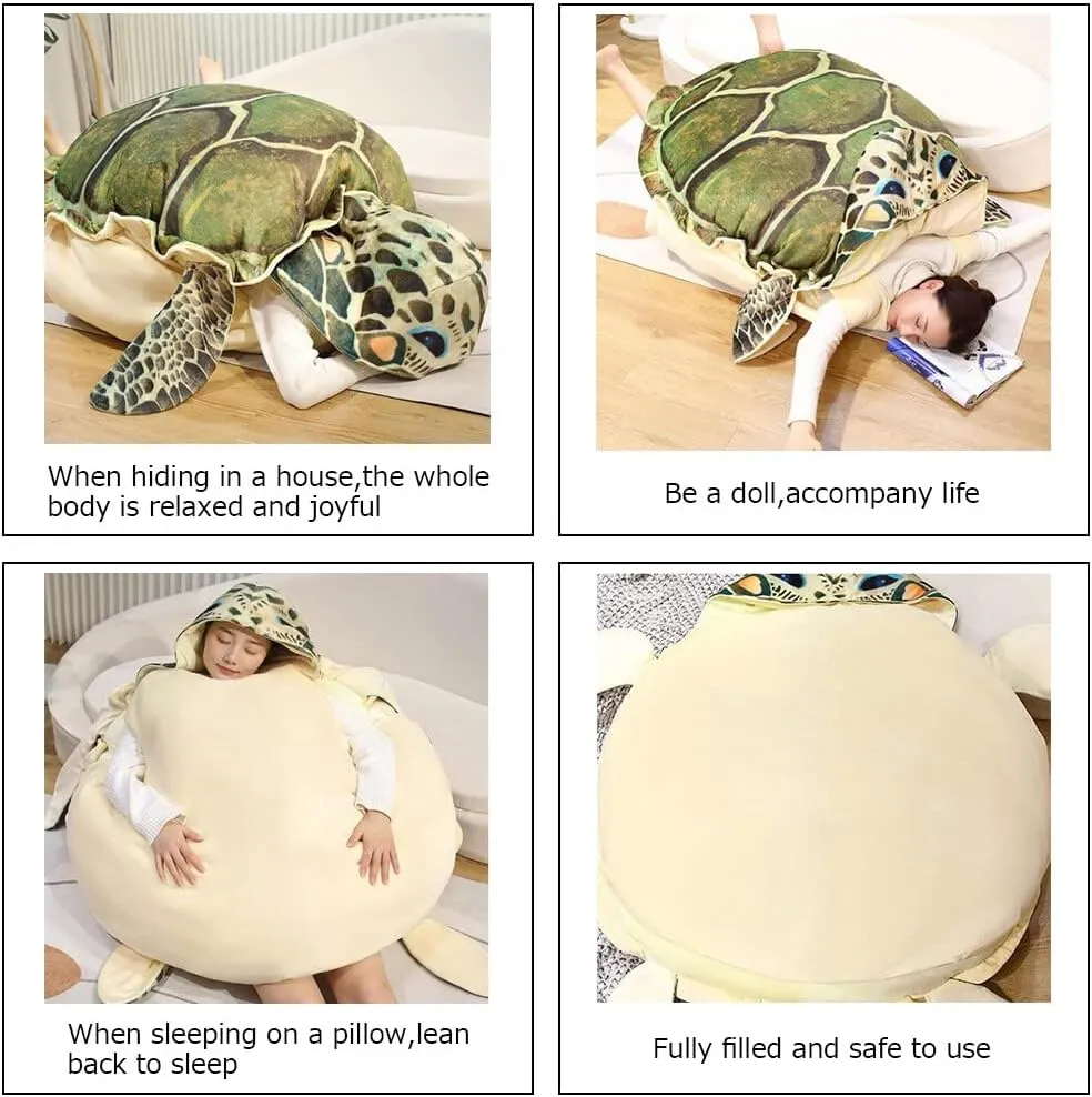 Wearable Turtle Shell Giant Turtle Stuffed Animal Tortoise Plush Toys Doll