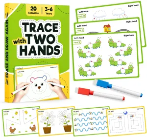 WELL BALANCED Tracing Book & Writing Practice for Kids 3-5 - Preschool Kindergarten Learning Activities
