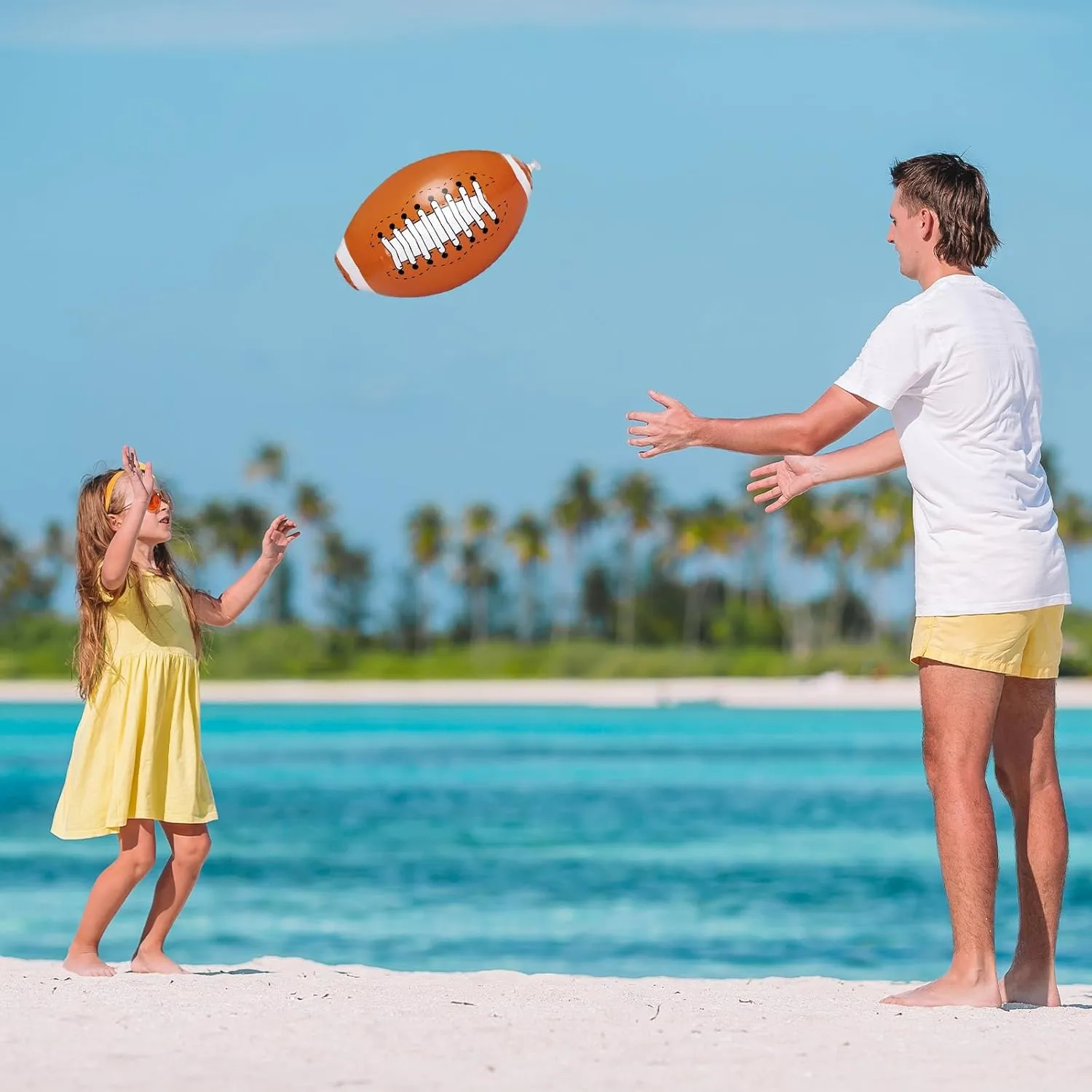 Whaline 25Pcs 16'' Inflatable Beach Balls Pool PVC Balls for Summer Beach Party Decorations Water Sand Game Toy Accessories