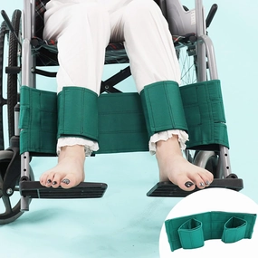 Wheelchair Leg Strap Medical Restraints,Widened Design,Adjustable Wheelchair Seat Belt Restraints Foot Rest Strap,Leg Straps for Wheelchair Accessories for Paralysis,Parkinson's,Legs Spasm