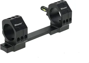 Wheeler 1-Piece Bolt Action Scope Mount for Remington 700 Long Action Rifles - 6-Hole Design with Integral Rings and Integrated Anti-Cant Indicator for Leveling, Shooting and Gunsmithing