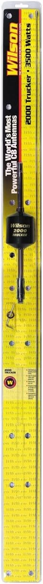 Wilson 305-492 T2000 Series CB Radio Antenna Black Mobile CB Trucker Antenna with 5-Inch Shaft, AM|FM Ready CB Radio Antenna