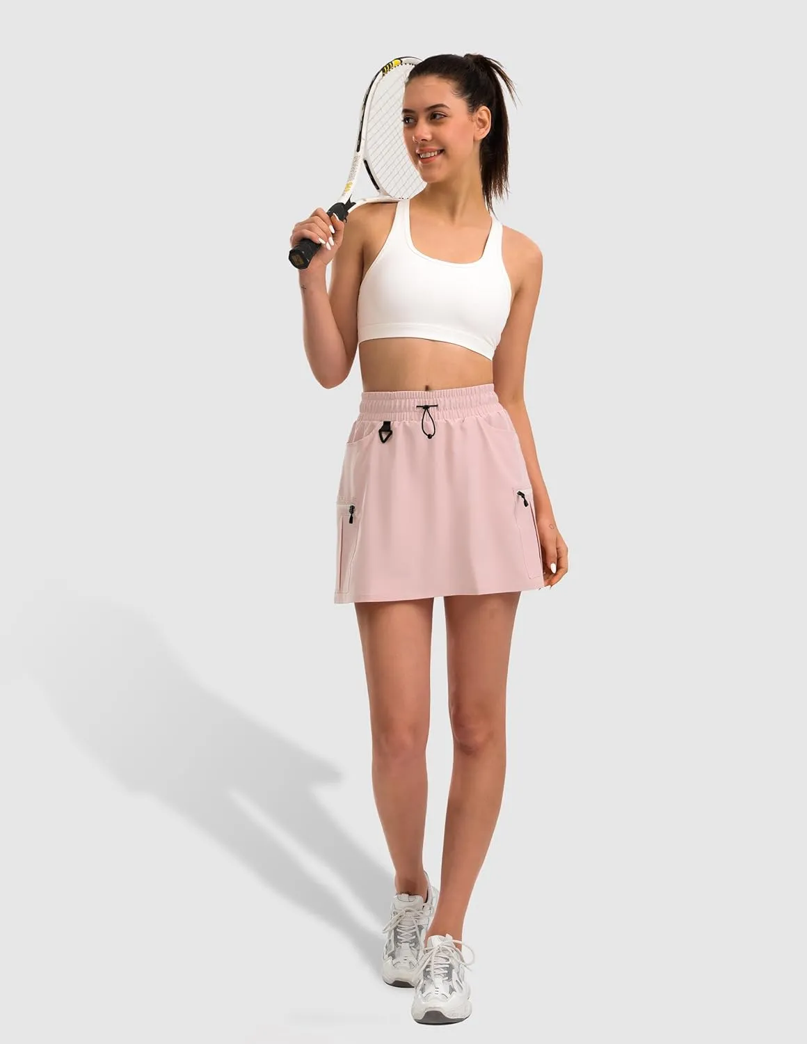 Women's Hiking Cargo Skort Golf Skirt with 5 Pockets Tennis Dressy Casual 16" Skorts for Summer Travel Outdoor 2025