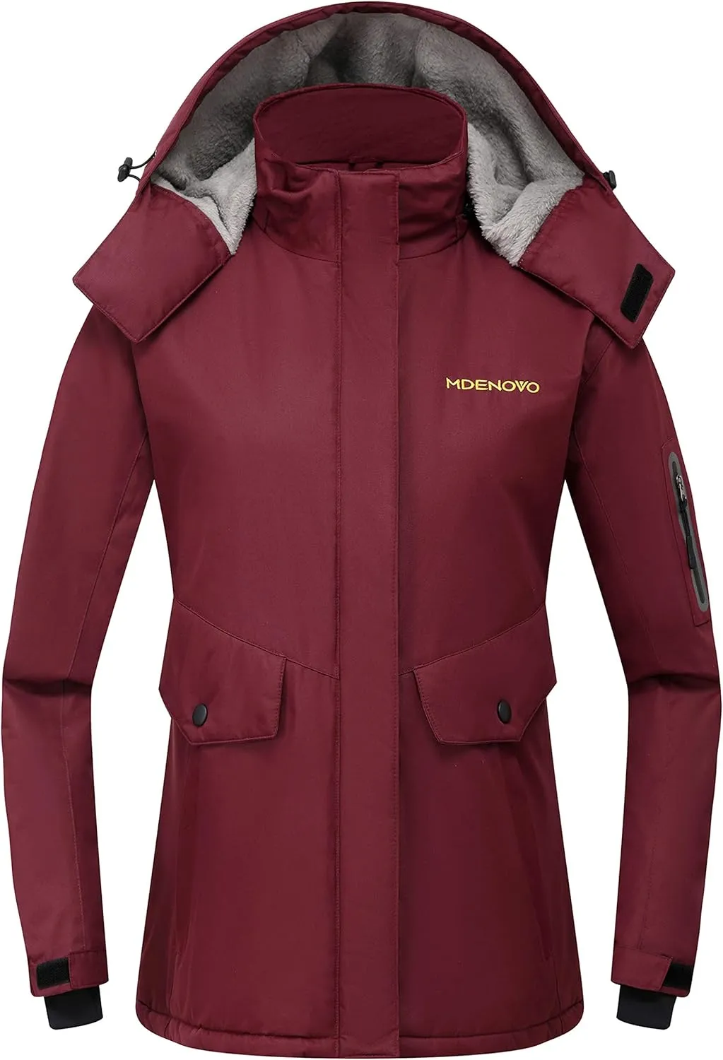 Women's Mountain Ski Jacket Waterproof Fleece Snowboard Winter Rain Coat