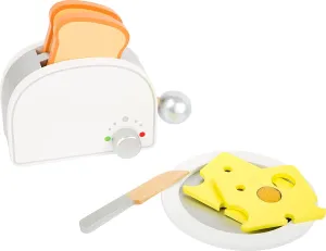 Wooden Toys Breakfast Set Including Toaster, Toast and Much More a Complete playset for Play Kitchens Designed for Children Ages 3 , Multi (10594)