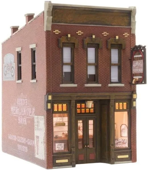 Woodland Scenics BR5850 O Scale Sully's Tavern Built & Ready Lighted