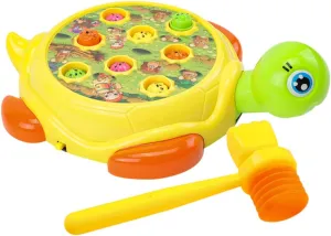 Yardwe 1 Set Electric Music Whack for Educational Hammering Plaything with Turtle Design Portable Fun for Home School and Park Activities Random Color