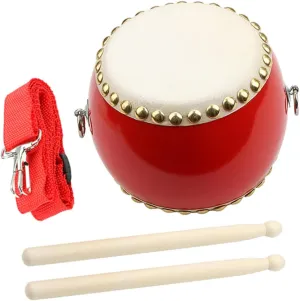 Yardwe 1 Set Hand Drum for Educational Music with Drumsticks Drum for Stage Performance Cosplay Birthdays and Classroom Activities