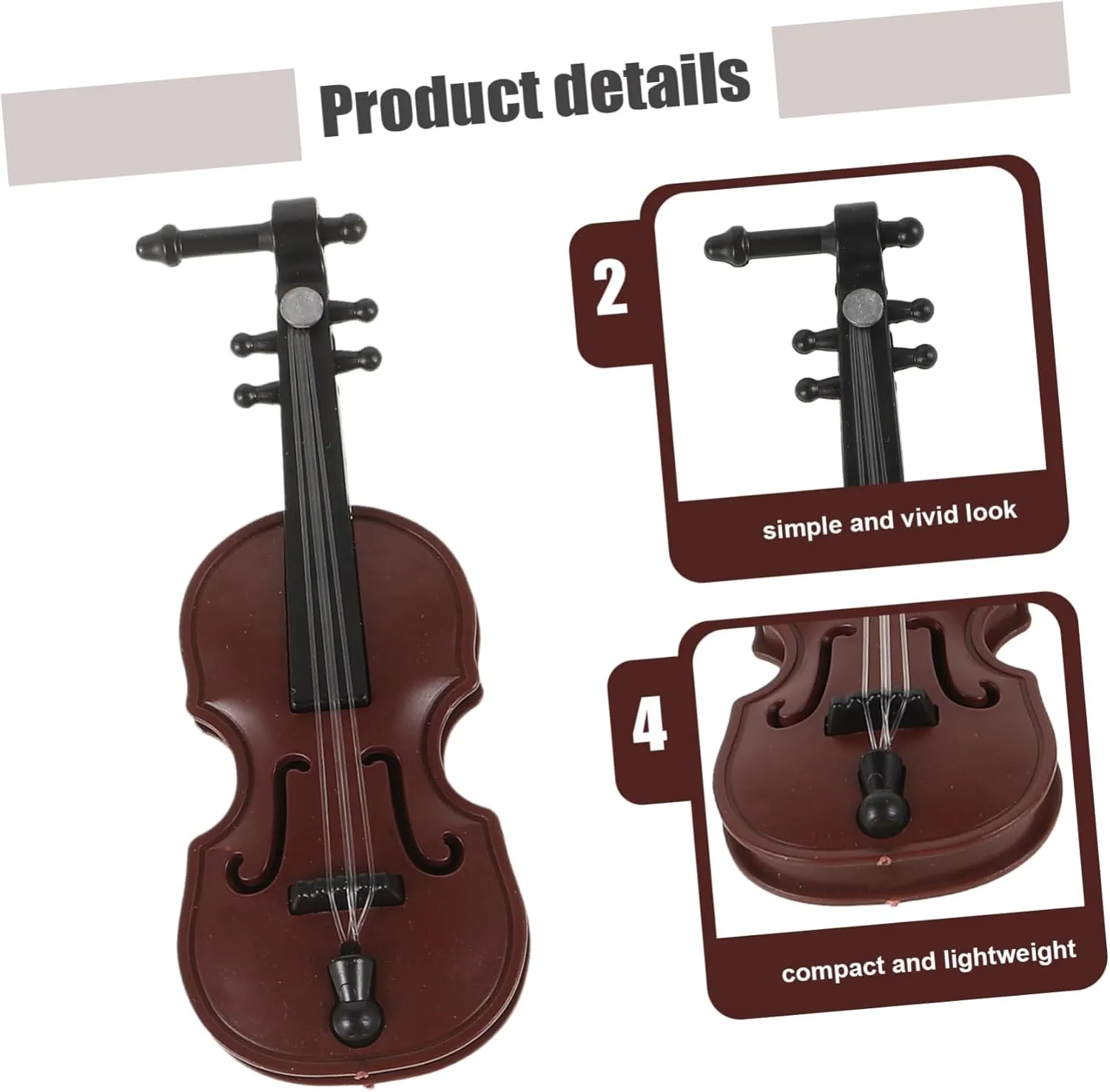 Yardwe 4 Sets Mini Drum Set for Dollhouse Miniature Basing Accessory Decorative Mini Instrument Toy Delicate Miniature Instrument