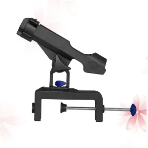 YARNOW Fishing Rod Holder Bracket for Boat Rotatable Kayak Support Tool with Screws Multi Positional Mounting Detachable Design for Fishing Enthusiasts