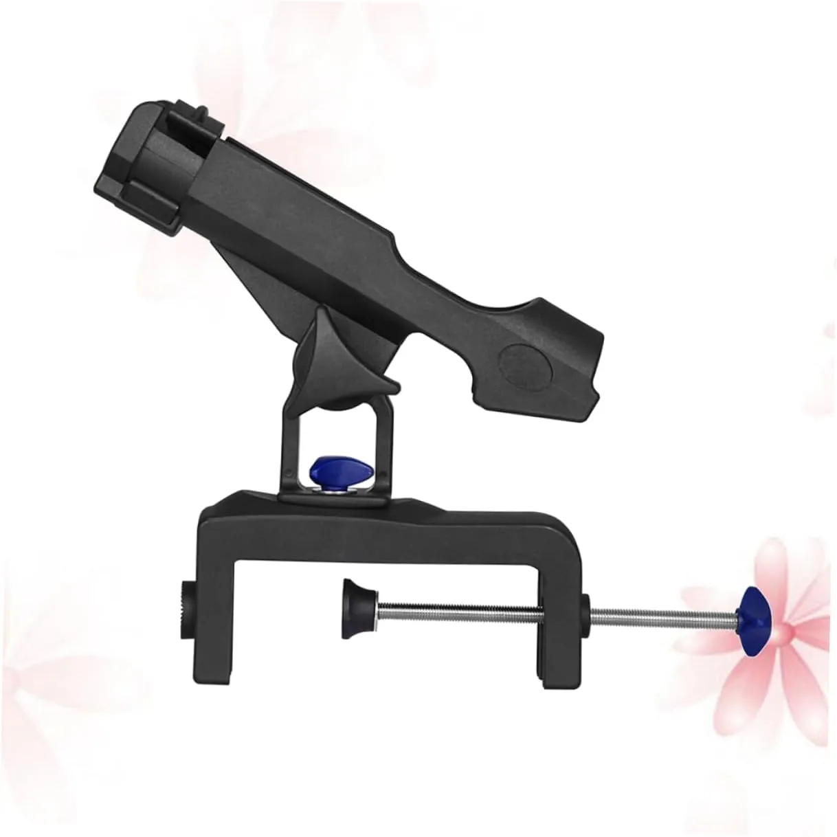 YARNOW Fishing Rod Holder Bracket for Boat Rotatable Kayak Support Tool with Screws Multi Positional Mounting Detachable Design for Fishing Enthusiasts
