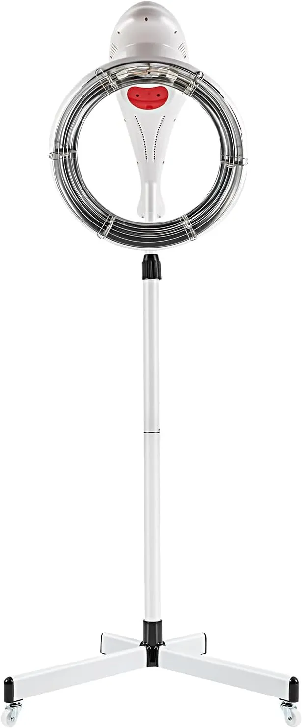 YIYIBYUS Stand Hair Dryer, Professional Orbiting Rotating Hair Processor Hair Dyeing, Oil Treatment, Hair Drying, Heating, Perm Styling for Salon SPA (White)
