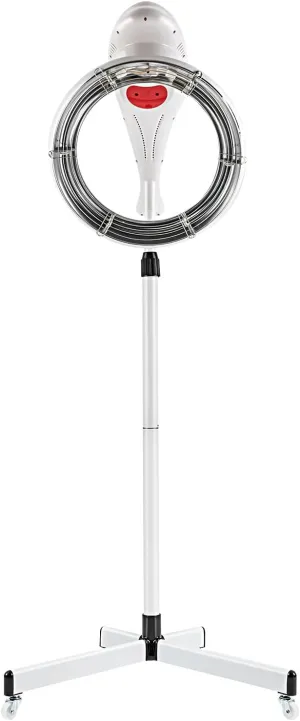 YIYIBYUS Stand Hair Dryer, Professional Orbiting Rotating Hair Processor Hair Dyeing, Oil Treatment, Hair Drying, Heating, Perm Styling for Salon SPA (White)