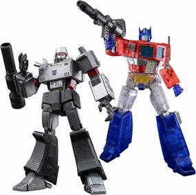 YOLOPARK Optimus Prime and Megatron Transformer Toys,7.87 Inch Highly Articulated Transformers G1 Action Figures with Upgraded Weaponry for Ages 15 and Up,No Converting