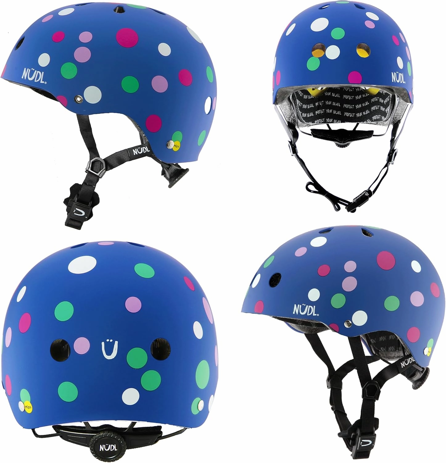 Youth Kids MIPS Bike Helmet for Boys, Girls, Teens & Children Ages 3-16, 11 Vents, No Pinch Fidlock Buckle, for Scooters, E-Bikes, in-Line Skates, Multi Sport, Skateboarding, and Bicycle