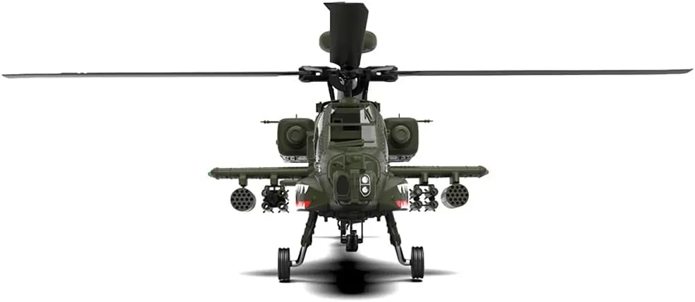 YU Xiang F11 AH64 RC Helicopter for Adults, 2.4G 6CH Apache Remote Control Helicopter, Dual-Axis Co-Drive Flybarless 6G/3D Stunt RC Airplane for Adults with Camera (RTF/2 Battery)