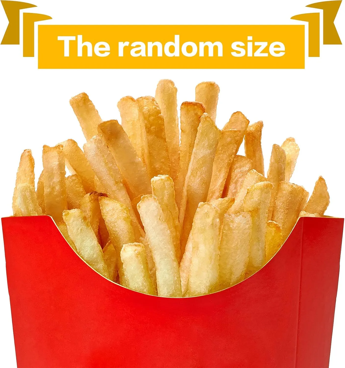 Zhanmai 80 Pieces Fake French Fries Play Food Simulation Artificial Food French Fries PVC Kitchen Toy Decoration Lifelike Tools Restaurant Window Display Party Tricky