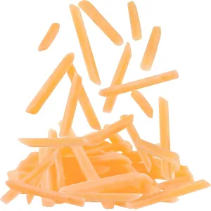 Zhanmai 80 Pieces Fake French Fries Play Food Simulation Artificial Food French Fries PVC Kitchen Toy Decoration Lifelike Tools Restaurant Window Display Party Tricky