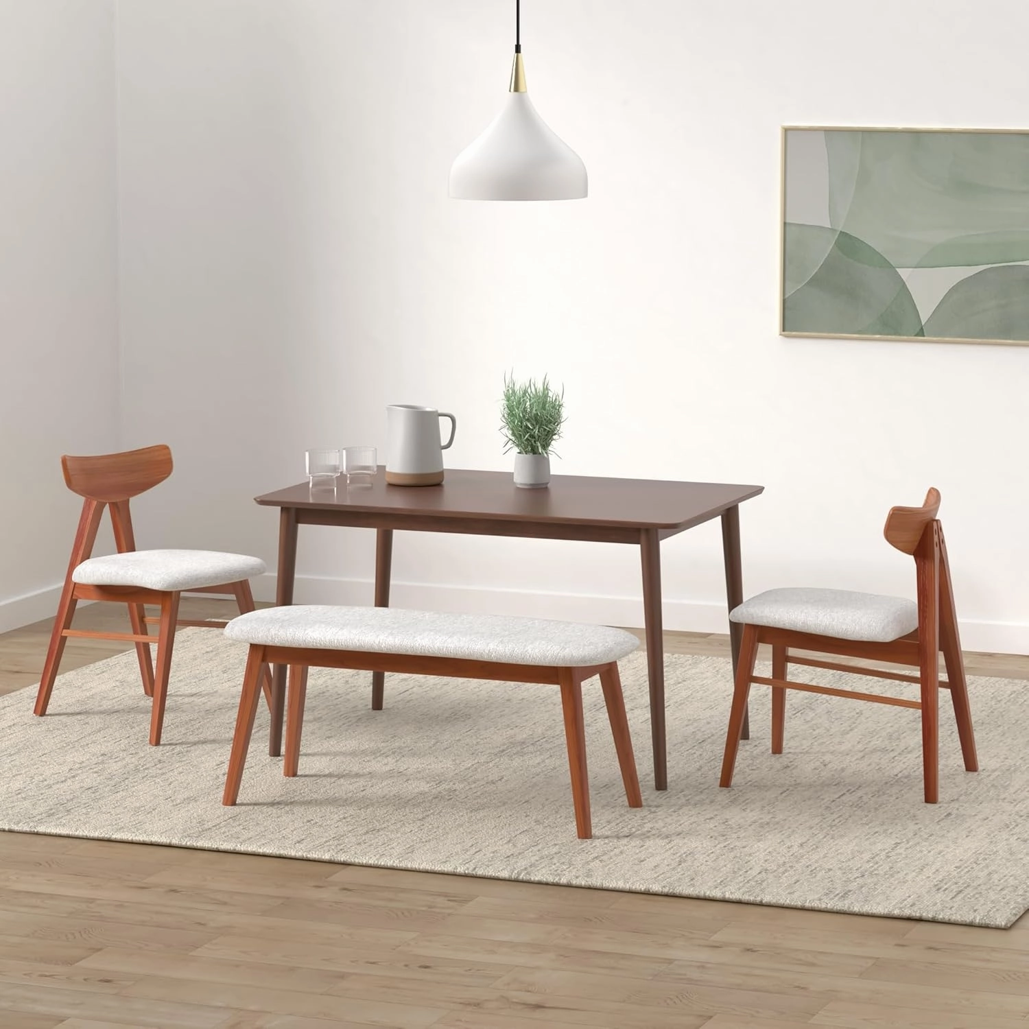 ZINUS Jen 47 Inch Dining Table, Solid Wood Kitchen Table, Easy Assembly, Espresso