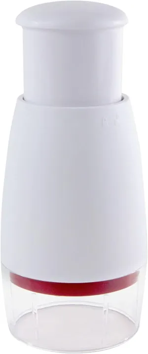 Zyliss Zick Zick Classic Food Chopper - Manual Food Chopper - Onion, Tomato & Vegetable Cutter - Stainless Steel & Dishwasher Safe Food Dicer - White, 9"