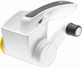 Zyliss Restaurant Cheese Grater - Gift for Cooks - Culinary Chef Gift - Handheld Rotary Grater - Cheese, Vegetable, and Nut Shredder for Right- & Left-Handed Cooks - NSF Restaurant Certified - White